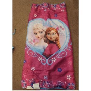 Disney Princess FROZEN sleeping bag with carrying backpack duffle